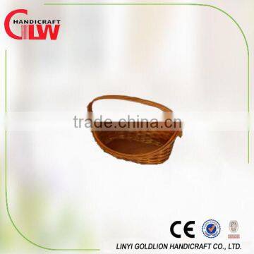 boat-shaped storage basket, willow basket with handle, basket for home decoration