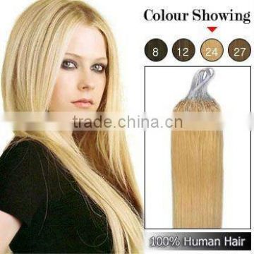 Blond Color Straight Micro Ring Hair Extension