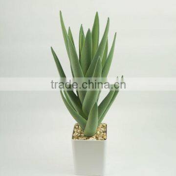 Indoor decorative artificial plants artificial aloe bonsai wholesale