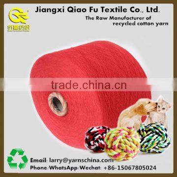 Carded Cotton Yarn,Pet Chewing Toy Cotton Yarn,Open End Blended Recycled Cotton Yarn