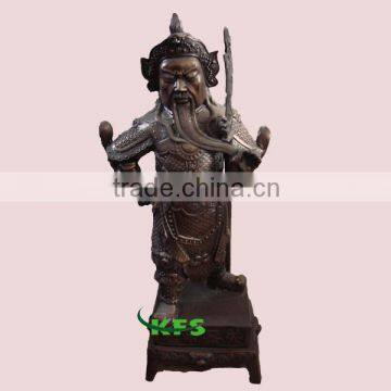 Bronze Guangong art statue