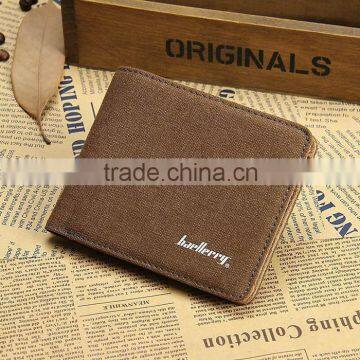 High Quality Bifold Canvas Wallet Credit Card Holder Canvas Wallet Clip photo-3