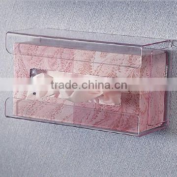 Clear Acrylic Tissue Box Holder,Handy wall-mounted tissue box holder