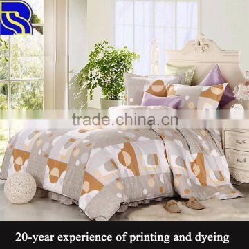 Cheap price soft pigment print cotton bed sets