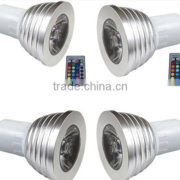 3W LED RGB Bulb 16 Color Changing LED Spot Lights RGB Led Spot Light Ac85-265v E27 GU10 Led Rgb Remote Control Spotlight 12v Quality Choice photo-6