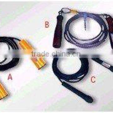 Skipping Ropes Plastic With Wooden Handle