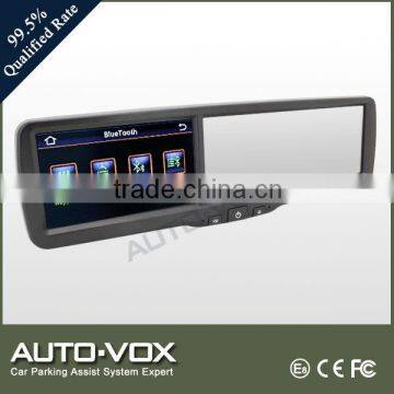 FCC CE rearview mirror car DVR with monitor GPS for cars