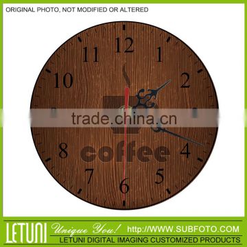 Coffee&cafe bar decoration round wall clock