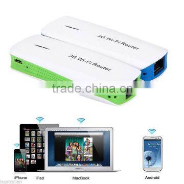 Smart Universal power bank 3G WIFI router for Mobile phone MP3/4/5 power bank