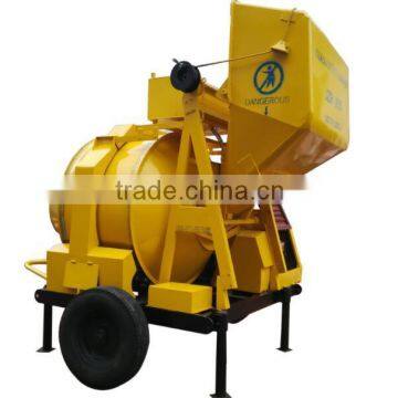 self loading and portable JZR350 diesel sand cement mixing machine