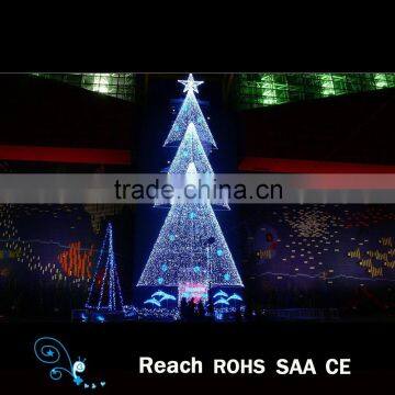 High quality outdoor giant led christmas tree umbrella shape led motif lights tree holiday chirstmas decoration