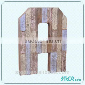 Abstract Art Letter A Wood Wall Decoration