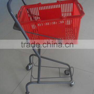 metal grocery supermarket trolley