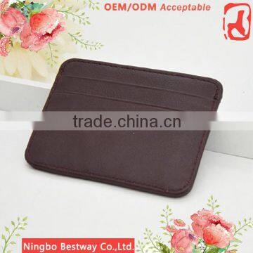 Custom leather name card holder, id card holder wholesale leather card holder