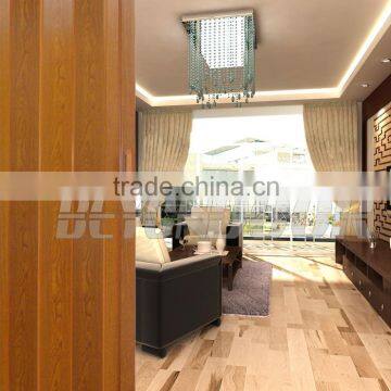 Newly design for interior bathroom of PVC folding door