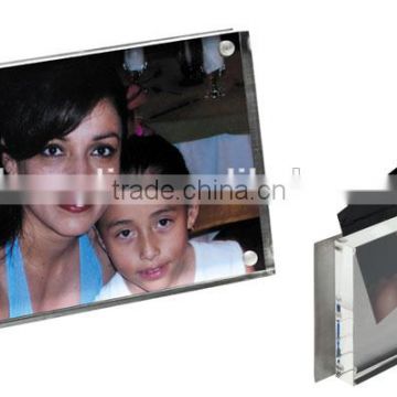 plexi glass acrylic block photo frame