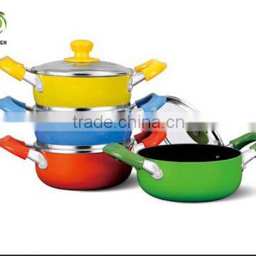 16/18/20/22/24/26/28/30cm Aluminum Pressed Nonstick & Ceramic Coated Casserole Sets photo-4