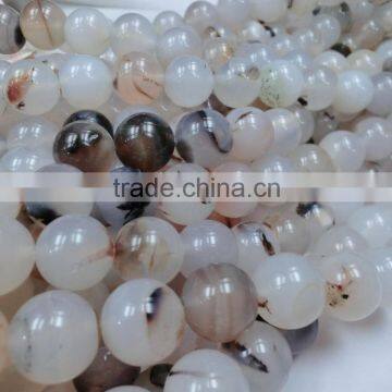 Brazil Agate 100% Natural Spot Agate Round Bead photo-2