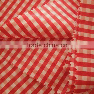 Pink Polyester Yarn Dyed Fabric