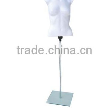 wholesale Lifelike half body female plastic mannequin for garment/clothing torso mannequins