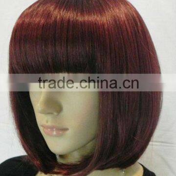 New hot Short Claret-red Cosplay Party BOB Wig W155