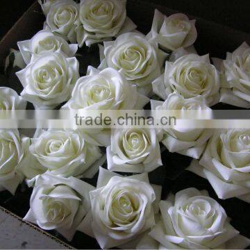 artificial silk flower white rose for wedding decoartion