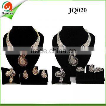 JQ020-1 wholesale gold plated jewelry set gold jewelry 2016