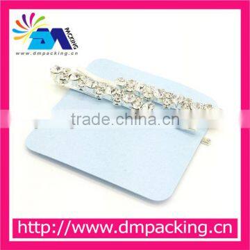 Blank Bobby Pin Card in bule color