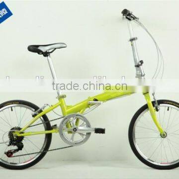 hi-ten steel 20 inch 7 speed girl's folding bike made in China