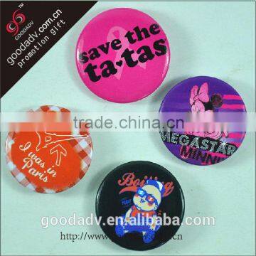 Famous brand top quality badge Cartoon design 25 mm tin badge for kids