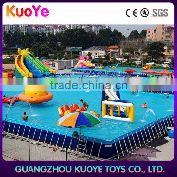 Frame Pool Outdoor Inflatable Swim Pool,intex Adult Swimming Pool,Summer Rectangular PVC Above Big Metal Frame Pools photo-2
