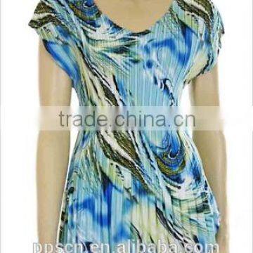 2016 Guangzhou New Styles Latest summer Lady Blouse & Top for women