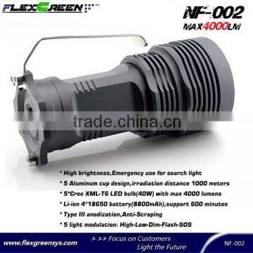 Flexgreen 5xXML T6 40w 4000lm High Bright Led Search Flashlight photo-2