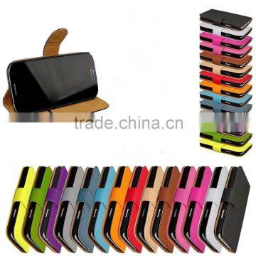 wholesale hot selling PU Leather wallet mobile phone case cover for wiko sunset