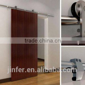 Stainless Steel Modern Wood Sliding Barn Doors New Rail Track SD0215500