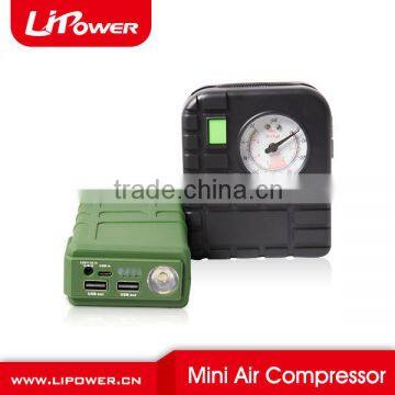 12v Mini Air Compressor Tyre Inflator Air Pump Fro Portable Car Jump Starter photo-5