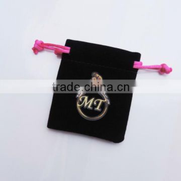 New design hot transfer jewellery velvet pouch with logo