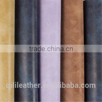 Cheap artificial leather pu for shoe making QL-75