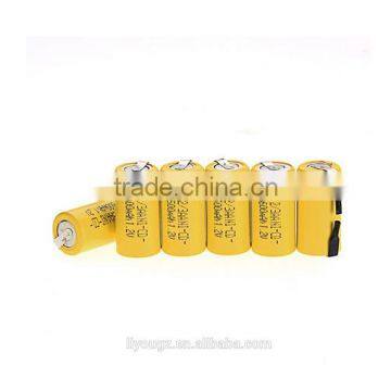 BEST PRICE !!!Ni-Cd 1.2V 2/3AA 600mAh NiCd rechargeable battery - Yellow