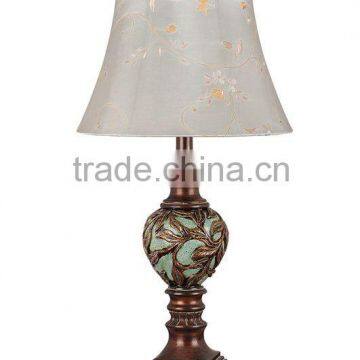 Traditional resin floral table lamp,America style lamp