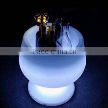 LED ice bucket plastic bucket beer wine champagne high-grade plastic barrel round plastic bucket of environmental protection