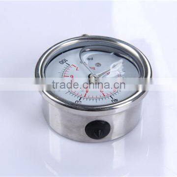 Hot sale High quality China clear 0-600 bar All stainless steel standpipe pressure gauges