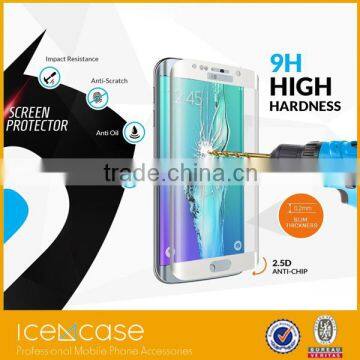 Promotion! OEM/ODM 3D curved edge 9H hardness mobile cell phone tempered glass screen protector for Samsung galaxy S7 / S7 edge