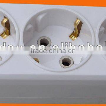 European style AC travel adaptor with grounding (P8813)