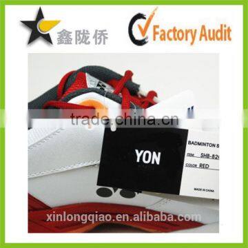 Full color printing custom design shoes hang tags