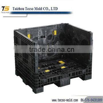 Mould design ,mould make ,plastic large folding crate mould ,mould process