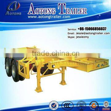 Hot sale 2 / 3 axles skeleton type 20ft / 40ft container trailer made in China