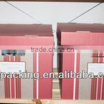 2014 fashion Corrugated Banker boxes