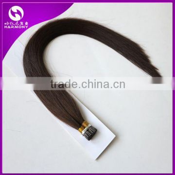 100% Double Drawn Remy wholesale pre bonded hair i tip brazilian hair extension