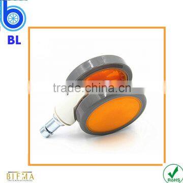 High Quality 64mm Orange TPR Locking Appliance Furniture Wheel Caster